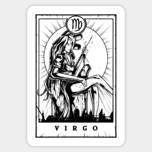 Virgo Zodiac Tarot Sticker